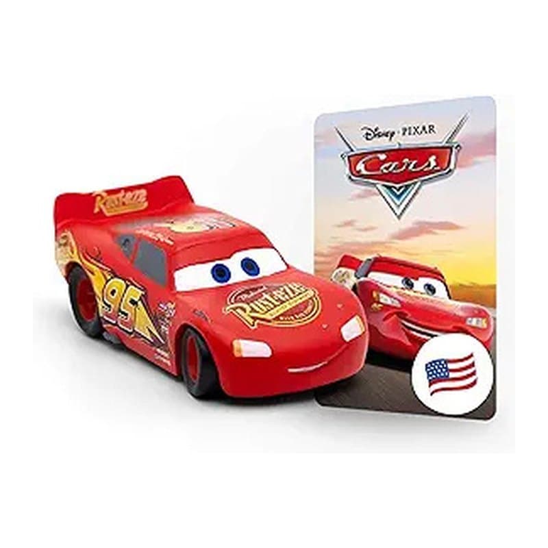 Lightning McQueen Tonie figure with its Cars card